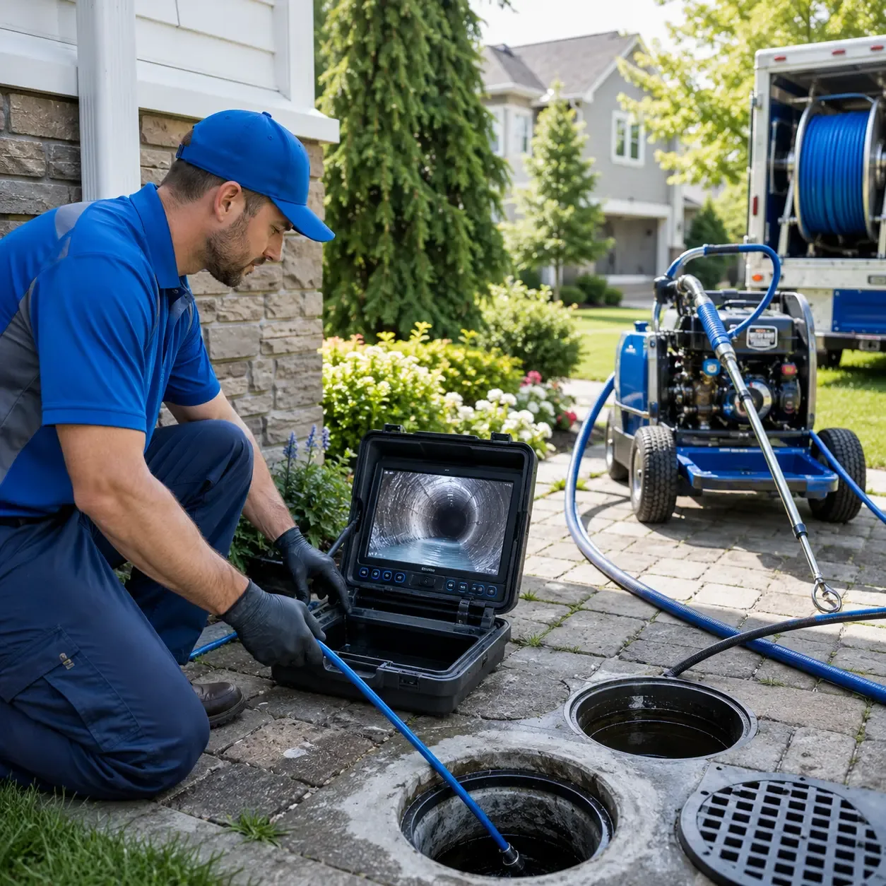 Outdoor drain cleaning professionals serving Lake George, MN